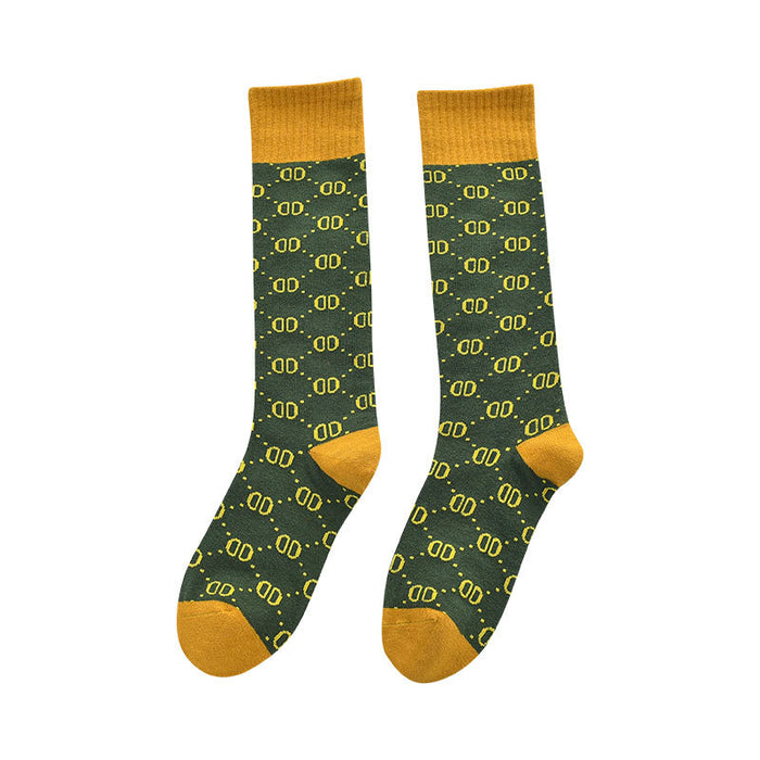 Wholesale Mid to long tube socks, stacked socks, fashionable and versatile calf socks
