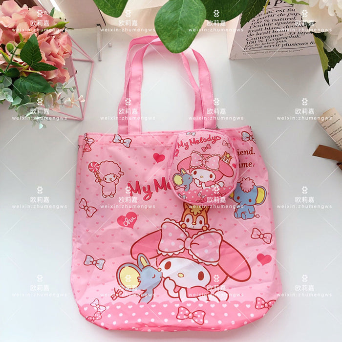 Wholesale Cartoon Large Capacity Eco-Friendly Bag Non-Woven Folding Shopping Bag (S) JDC-HD-OuLJ002