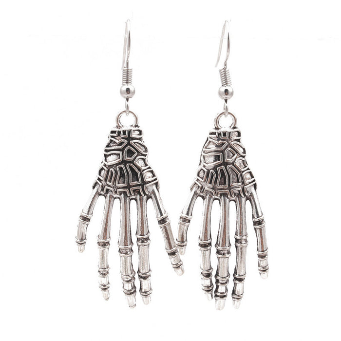 Wholesale Halloween 3pcs Skeleton Series Zinc Alloy Earrings JDC-ES-BinL013