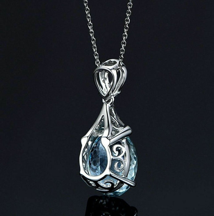 Wholesale Krahai Blue Treasure Pendant with Diamond Set, Colored Gemstone Pendant, Jewelry