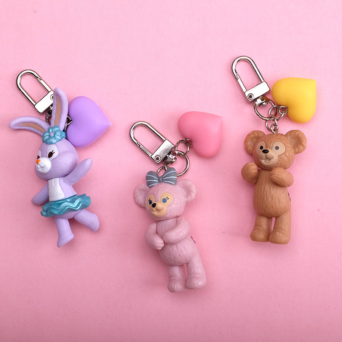 Wholesale Cartoon Cute Bear Resin Keychain JDC-KC-QMou027