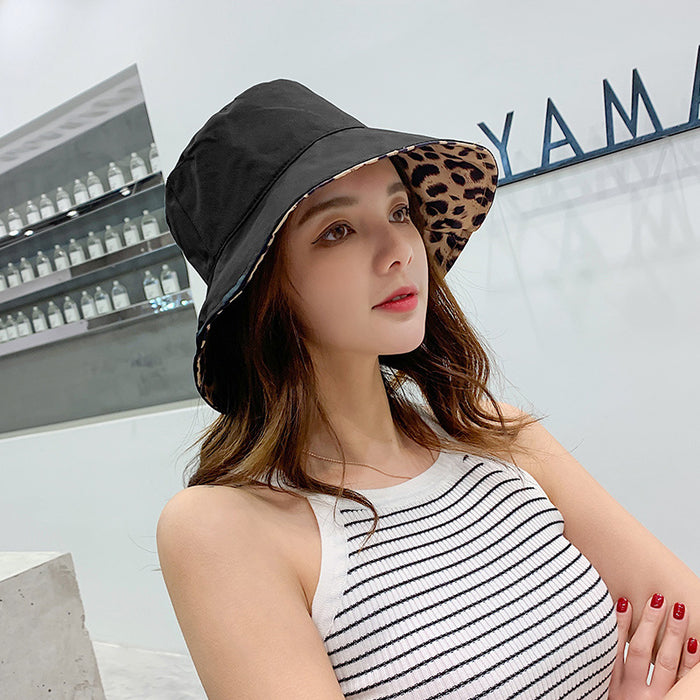 Wholesale Cotton Leopard Print Bucket Hat JDC-FH-JinZ003