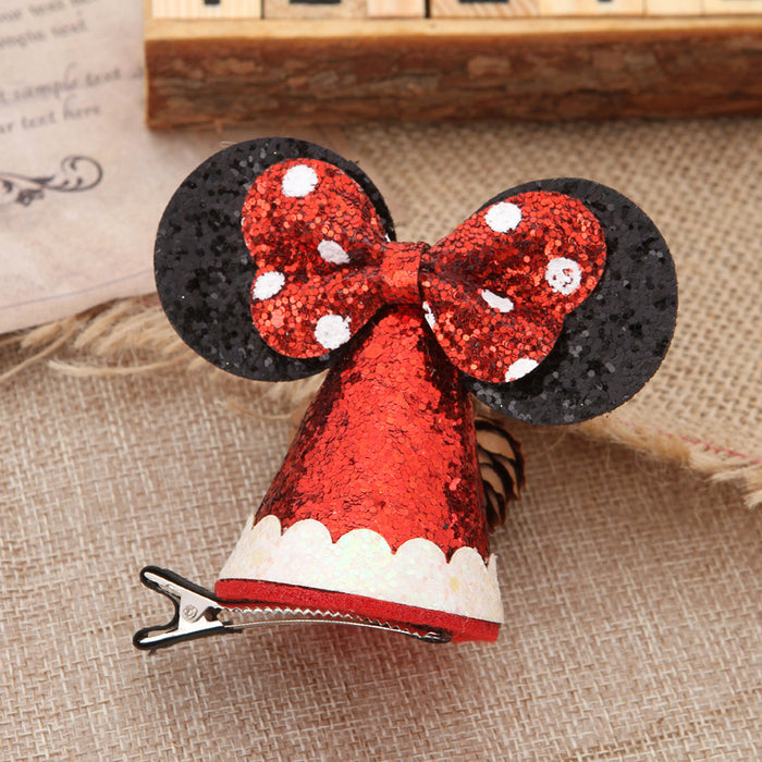 Wholesale Christmas Headband Versatile Bow Head Buckle Duckbill Clip Hair Accessories Christmas Decorations