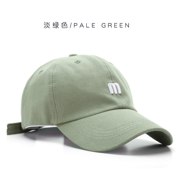 Wholesale M Letter Embroidery Versatile Soft Top Visor Baseball Cap JDC-FH-TuL044