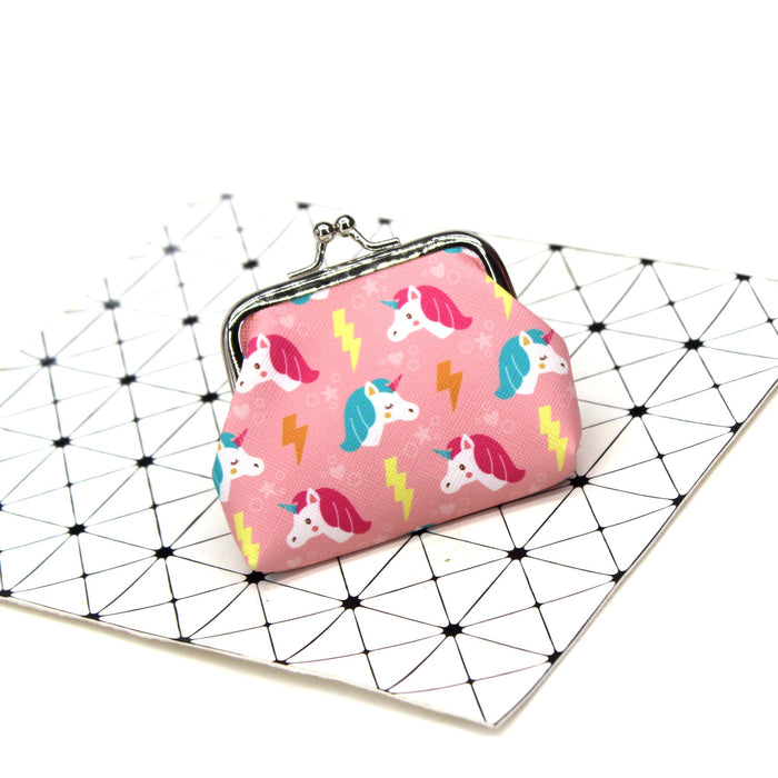 Wholesale Unicorn Print Coin Purse Cartoon Pegasus Student Coin Bag Ladies Small Wallet Children's Hand-held Creative Wallet JDC-WT-QW007