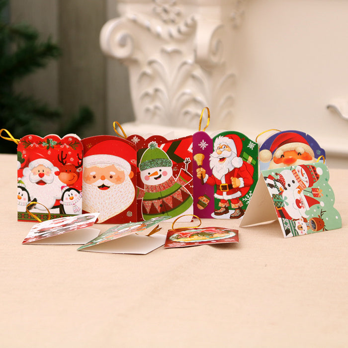 Wholesale Christmas decorations Christmas decoration scene Christmas tree Christmas wish card Christmas greeting card small size for Christmas