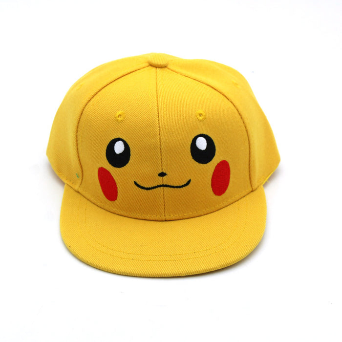 Wholesale Cotton Cute Cartoon Pikachu Flat Brim Parent-child Baseball Cap JDC-FH-ZhiXie020