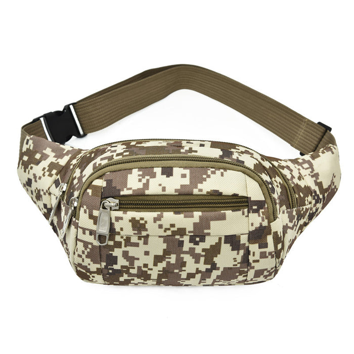 Wholesale Outdoor mobile phone waist bag multi-functional sports messenger bag camouflage chest bag