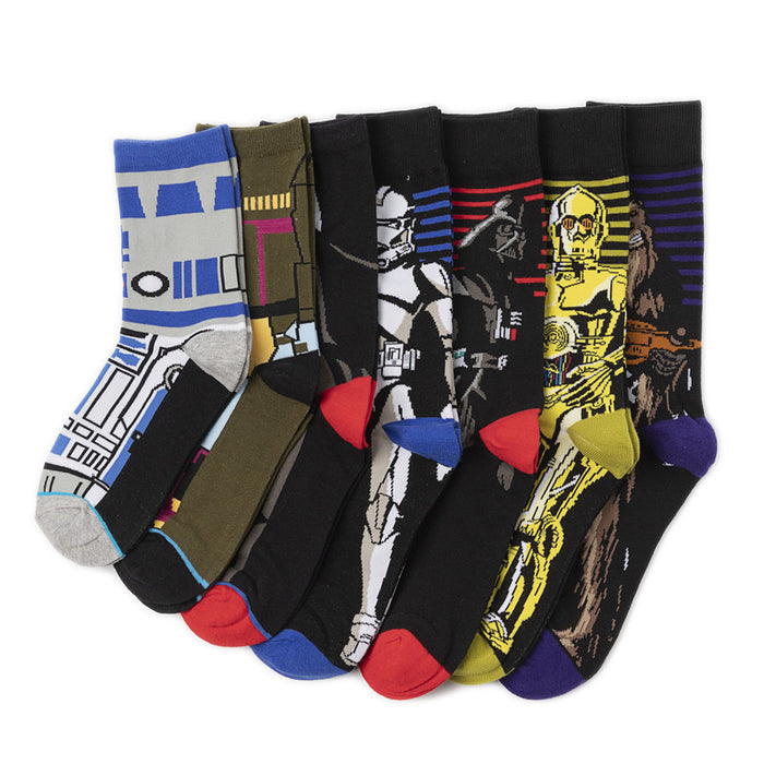 Wholesale  Men's Cotton Cartoon Cartoon Socks Black Socks Women's Cotton Men's Socks