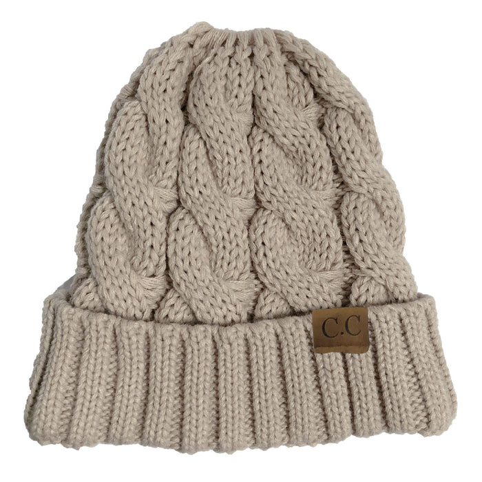 Wholesale Solid Color Rolled Edge Knitted Hat Winter Woolen Hat JDC-FH-HuiR001