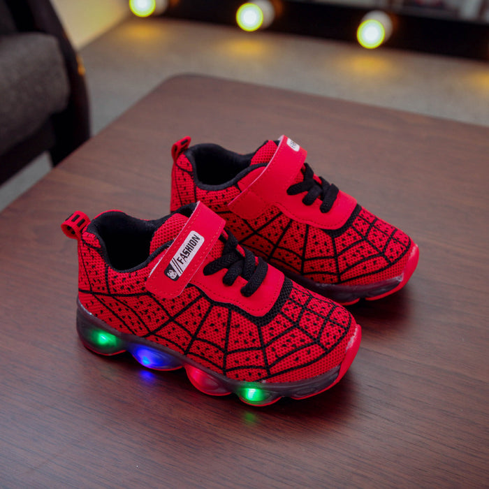 Wholesale Children's Shoes Children's Luminous Shoes Running Shoes Baby Sparkling Single Shoes Sports Shoes Mesh Surface JDC-KS-GS002