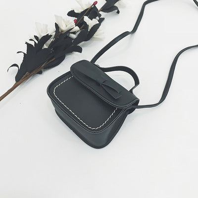Wholesale Children's crossbody bag, girls' bow, simple and fashionable baby single shoulder change accessory bag