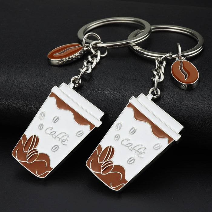 Wholesale Zinc Alloy Creative Coffee Cup Keychain JDC-KC-XunX022