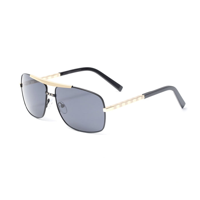 Wholesale Sunglasses Men's Driving Elastic Retro Metal Box Sunglasses