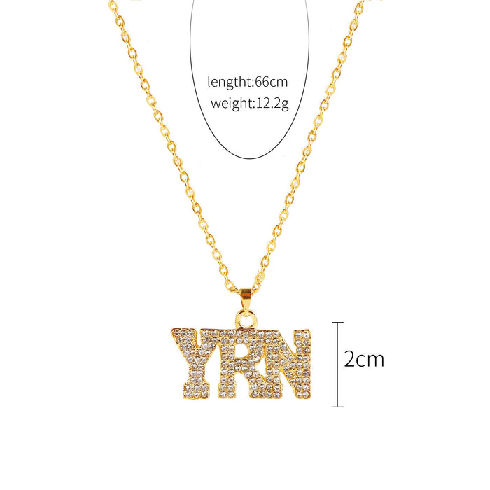 Wholesale Full Diamond Pendant Men's Alloy Necklace JDC-NE-ManY016