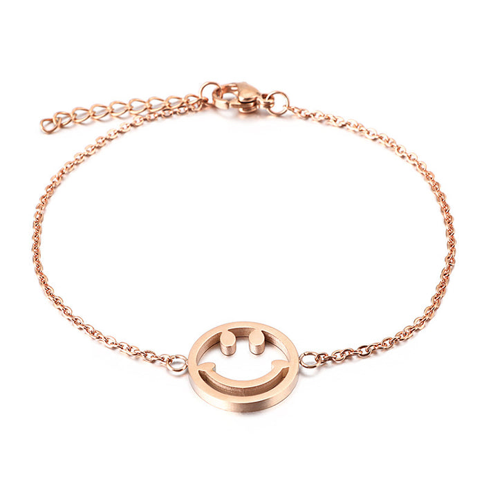 Wholesale Titanium steel 18K gold plated bracelet