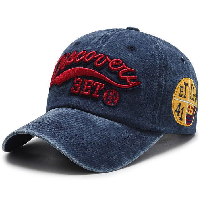 Wholesale Denim To Make Old Embroidery Letters Baseball Caps JDC-FH-YiShang014