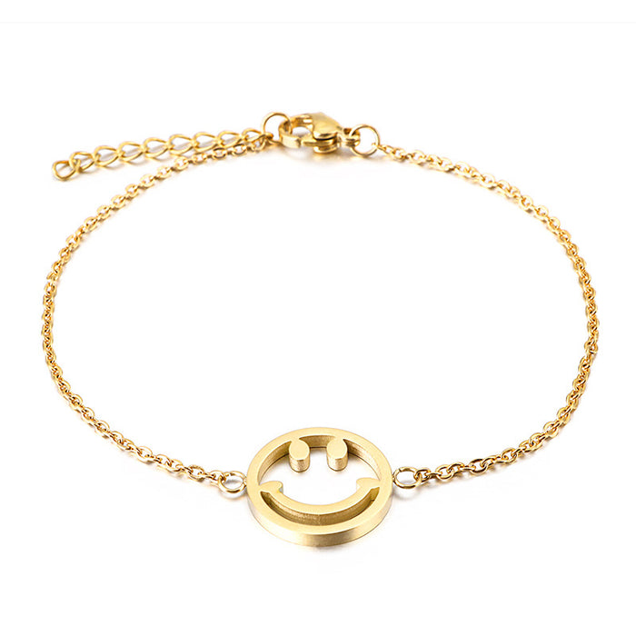 Wholesale Titanium steel 18K gold plated bracelet