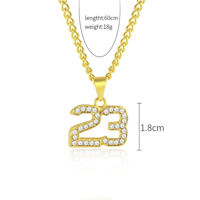 Wholesale Full Diamond Pendant Men's Alloy Necklace JDC-NE-ManY016