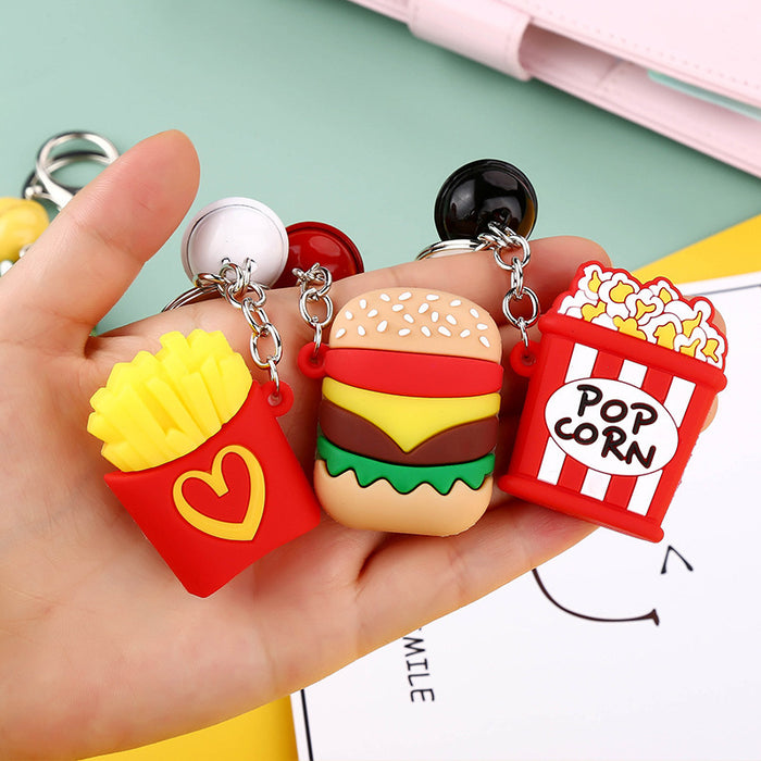 Wholesale 10pcs Cute Cartoon Plastic Keychain JDC-KC-DiB001