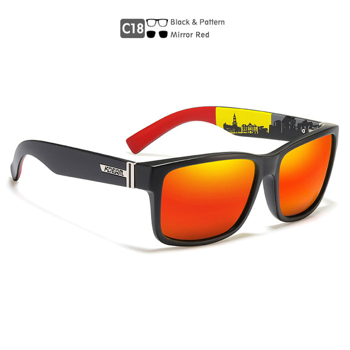 Wholesale PC Square Outdoor Colorful Sunglasses JDC-SG-KaiDian003