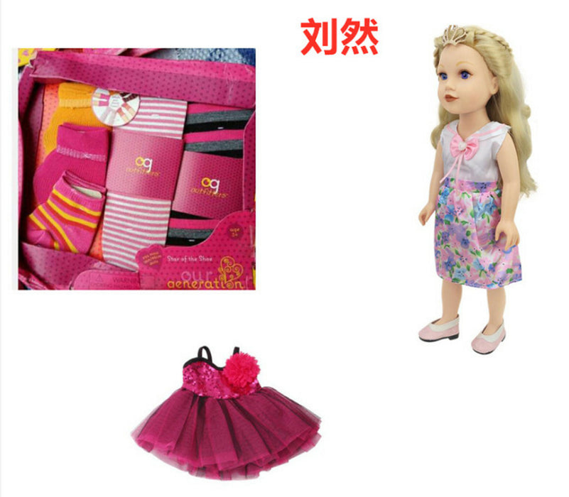 Wholesale 18inch Girl Doll Clothes Doll Clothes Tutu Shoes Set