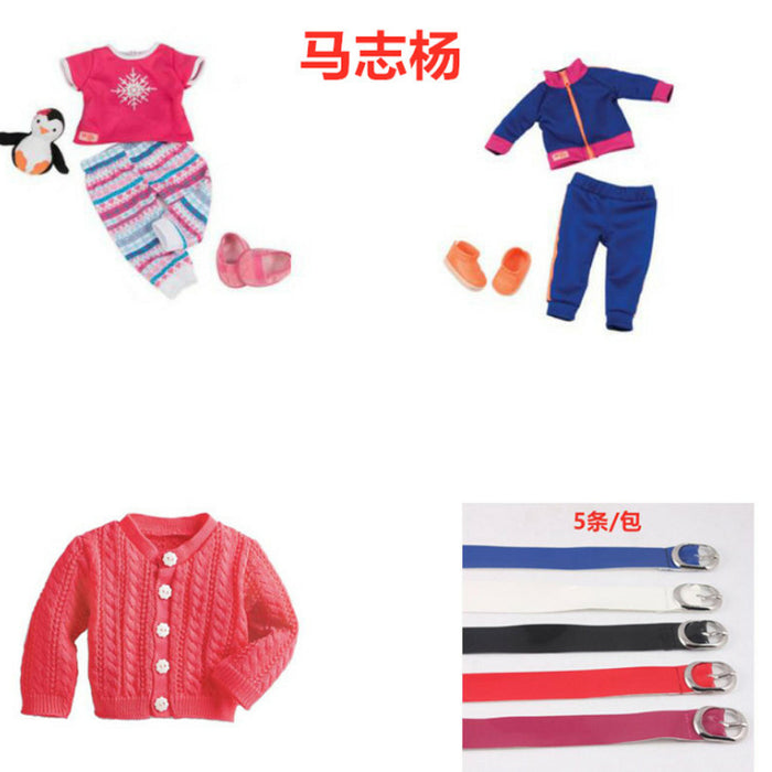 Wholesale 18inch Girl Doll Clothes Doll Clothes Tutu Shoes Set