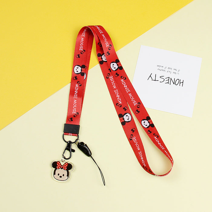 Wholesale Wide Cloth Cartoon Pendant Mobile Phone Lanyard Keychain JDC-KC-Gongz048