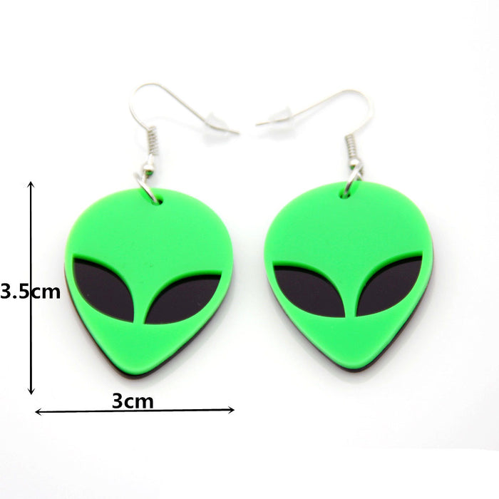 Wholesale Acrylic Alien Earrings JDC-ES-ChouD002