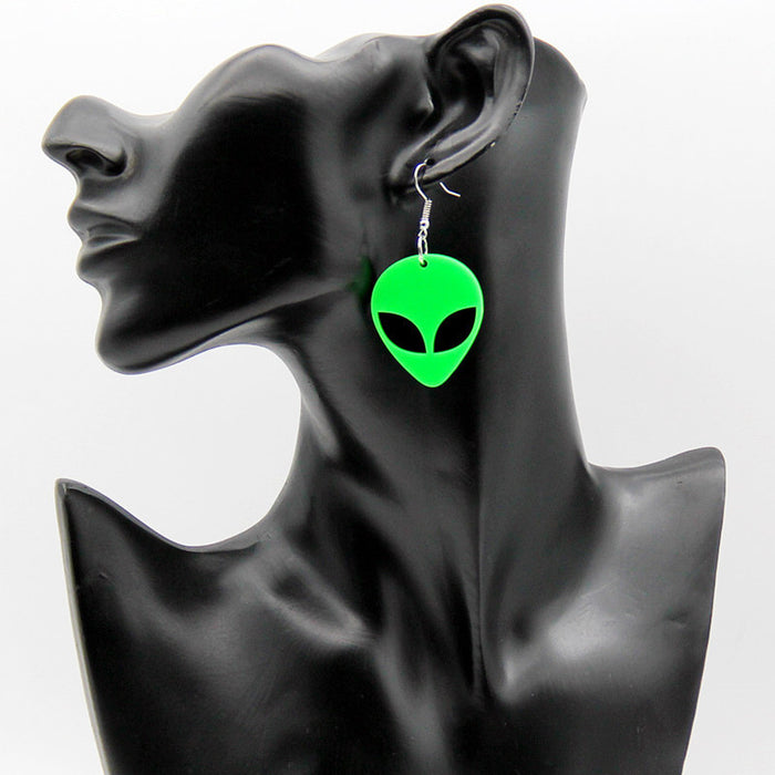 Wholesale Acrylic Alien Earrings JDC-ES-ChouD002