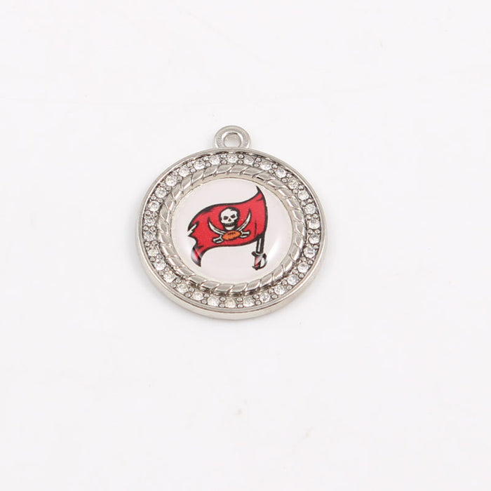 Wholesale Diamond Pendant Olive Team Patriotic Pendant Jewelry Accessories