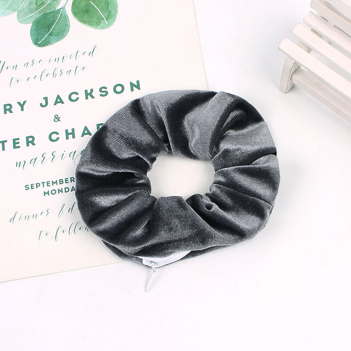 Wholesale Velvet Zipper Hair Tie JDC-HS-Yiyan007