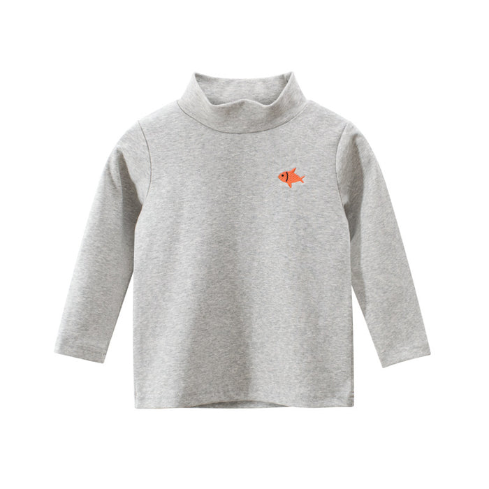 Wholesale Children's and Boys' Baby Long Sleeved T-shirts High Necked Base Shirts JDC-CTS-SXZB001