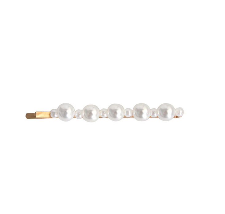 Wholesale Pearl Bangs Hairpin Simple Elegant Clip Sweet Hairpin Accessories Jewelry
