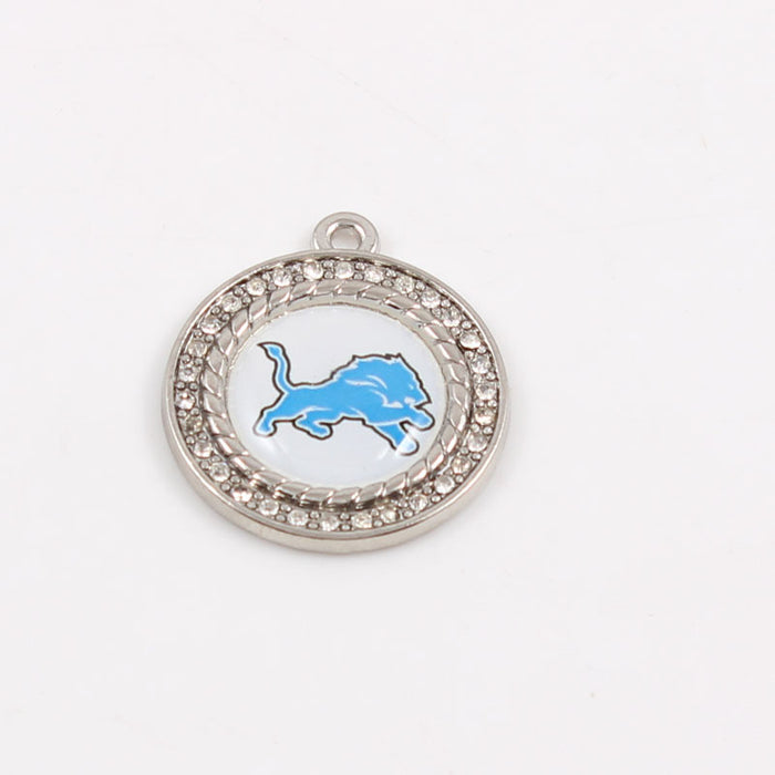 Wholesale Diamond Pendant Olive Team Patriotic Pendant Jewelry Accessories