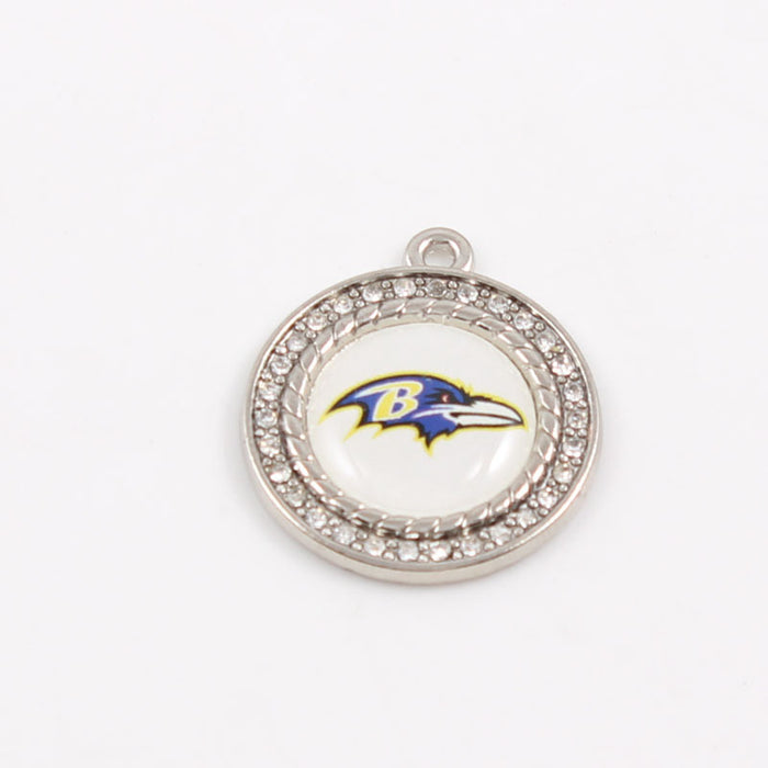 Wholesale Diamond Pendant Olive Team Patriotic Pendant Jewelry Accessories