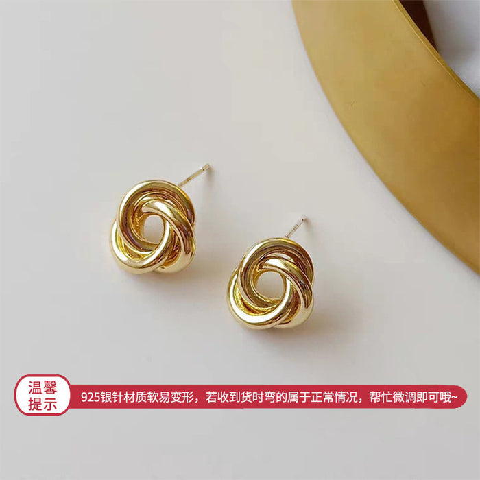 Wholesale Silver Needle Metal Designer Earrings JDC-ES-BY003