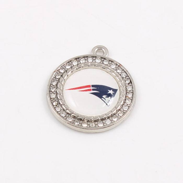 Wholesale Diamond Pendant Olive Team Patriotic Pendant Jewelry Accessories
