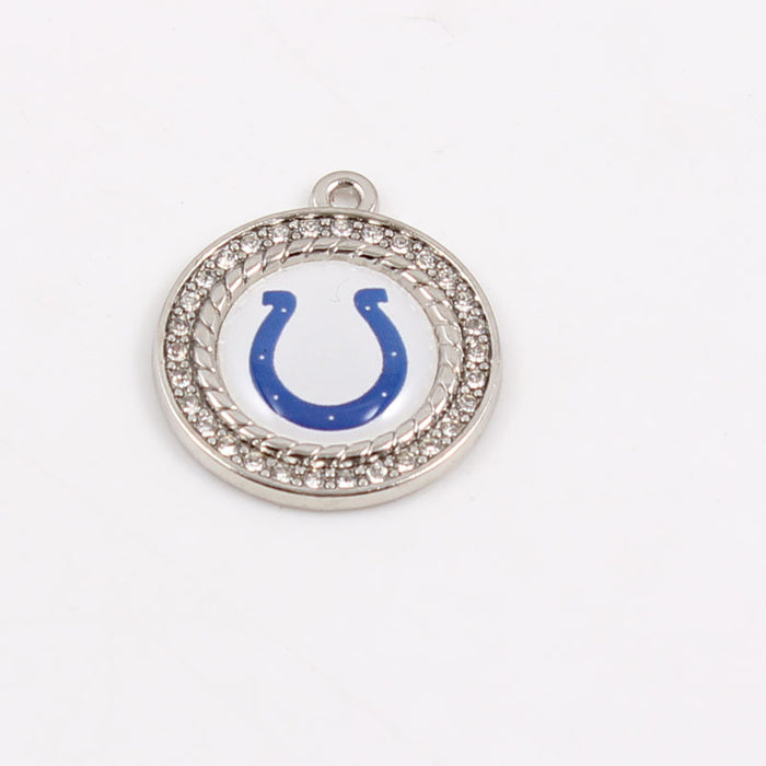 Wholesale Diamond Pendant Olive Team Patriotic Pendant Jewelry Accessories