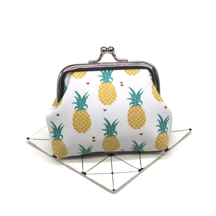 Wholesale Small Fresh Fruit Print Coin Purse Cute Student Small Wallet Ladies Coin Bag Children Hand-held Coin Bag JDC-WT-QW008