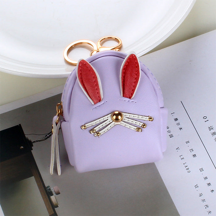 Wholesale Cute Pink Rabbit Coin Purse Keychain JDC-KC-YT002