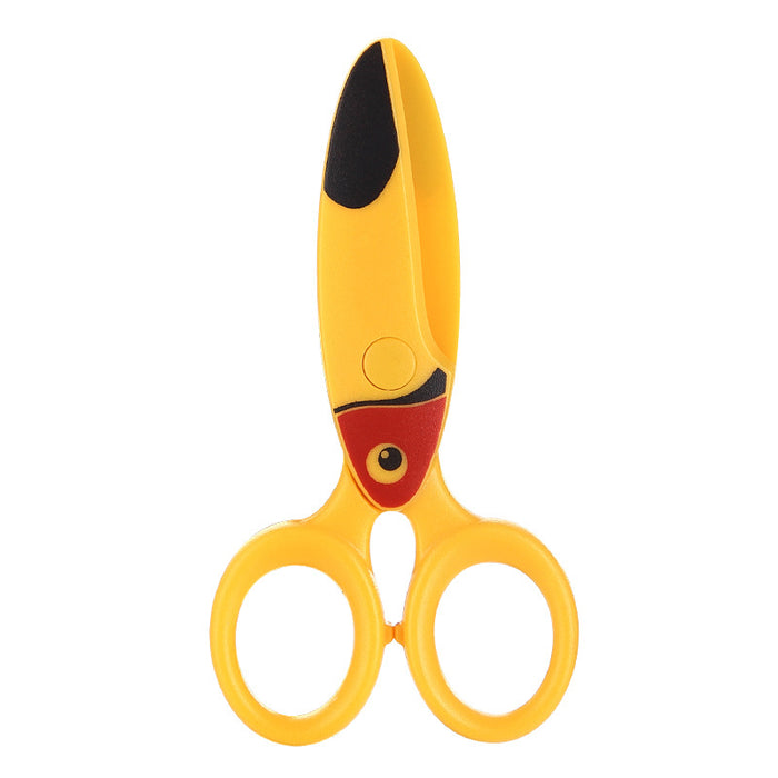 Wholesale Plastic scissors children' s safety handmade scissors cute cartoon home scissors