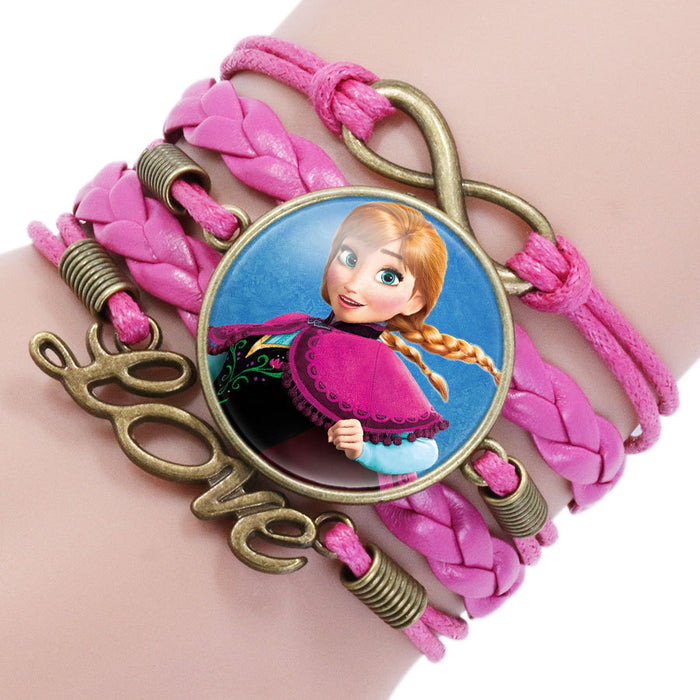 Wholesale Cartoon Braided Multi-layer Gemstone Bracelet JDC-BT-NH018