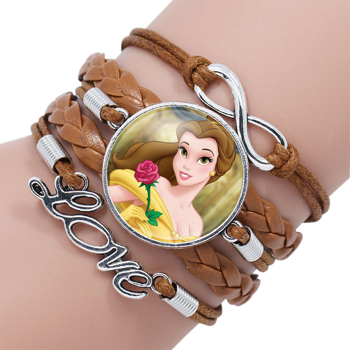 Wholesale Cartoon Braided Multi-layer Gemstone Bracelet JDC-BT-NH018