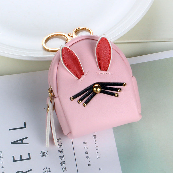 Wholesale Cute Pink Rabbit Coin Purse Keychain JDC-KC-YT002