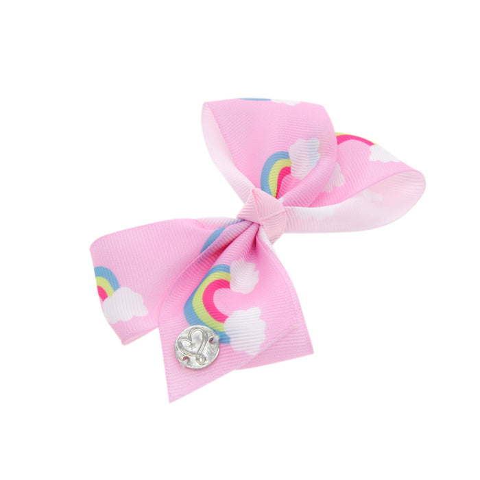 Wholesale Halloween Children's Swallowtail Bow Paper Card Cloth Hairpin JDC-HC-QiuN012