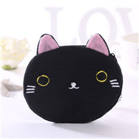 Wholesale Creative Cute Cartoon Japanese and Korean Students Ladies Zipper Mini Key Coin Storage Japanese Cute Cat Coin Purse JDC-WT-SM002