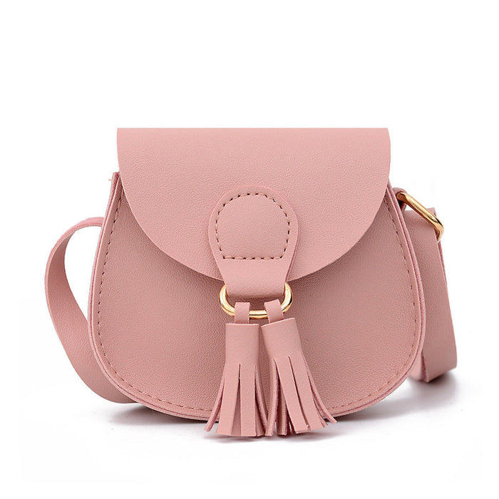 Wholesale Mini Children's Bag  Princess Bag Shoulder Crossbody Baby Bag Children's Tassel Decorative Small Satchel