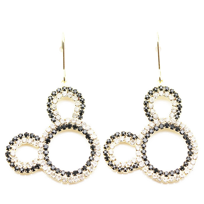 Wholesale 2pcs Rhinestone Cartoon Earrings JDC-ES-MiD007