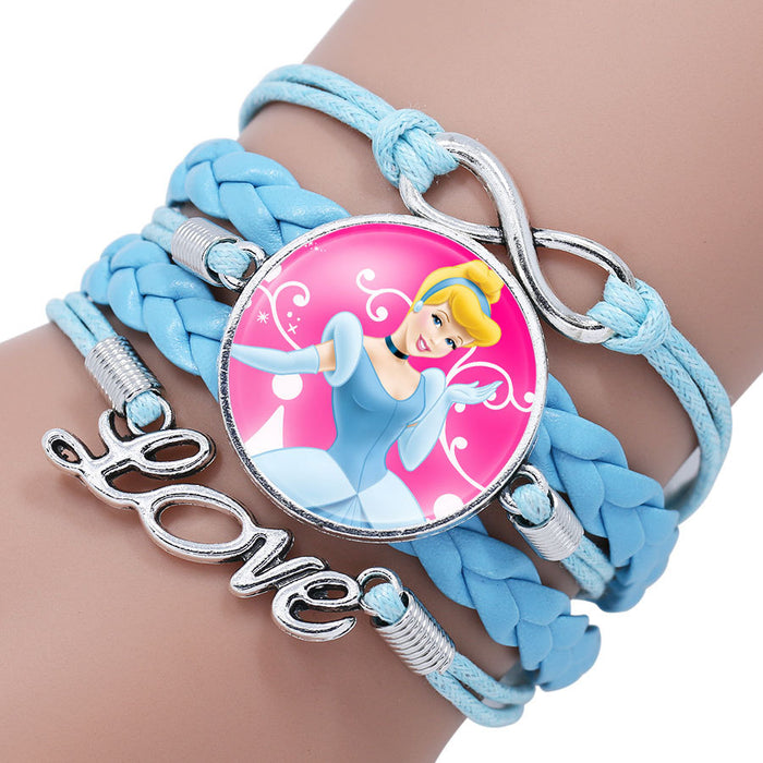 Wholesale Cartoon Braided Multi-layer Gemstone Bracelet JDC-BT-NH018